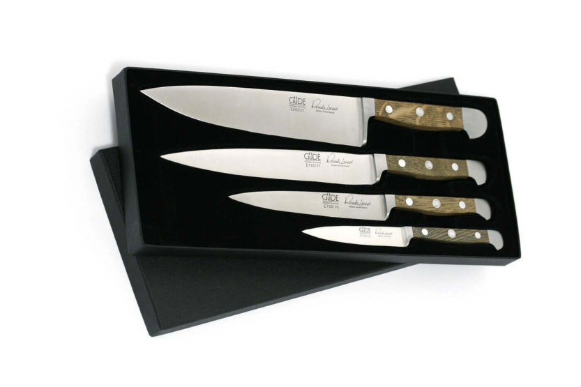 Set van 4 Güde Alpha Eiken gesmede messen