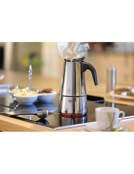 Gefu Emilio cafetera italiana de acero inoxidable para todos los quemadores