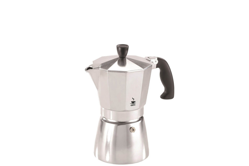 Italienische Kaffeemaschine Gefu Lucino aus Aluminium