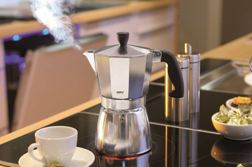 Cafetera italiana de aluminio Gefu Lucino