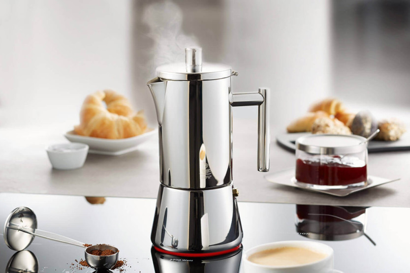 Gefu Nando moderne allround italiensk kaffetrakter i rustfritt stål