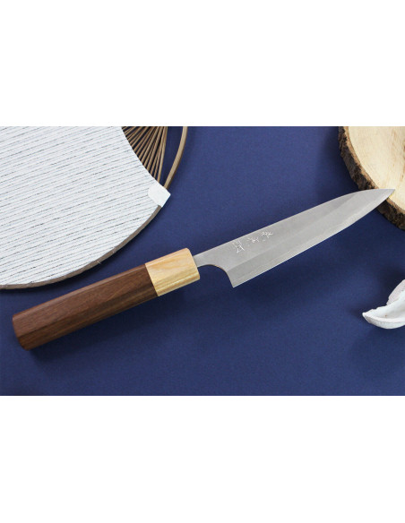 Yoshimi Kato AS Nashiji 12cm käsintehty japanilainen yleispuukko