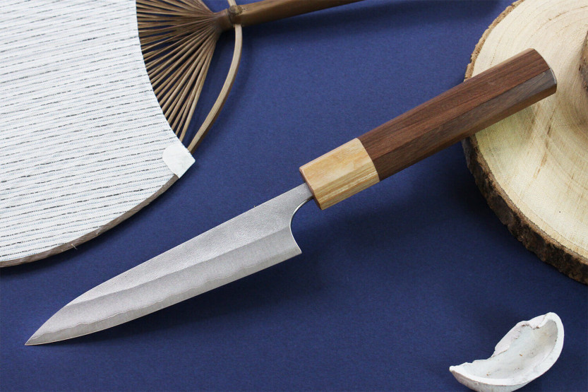 Yoshimi Kato AS Nashiji coltello universale giapponese da 12 cm fatto a mano
