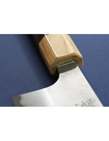 Yoshimi Kato AS Nashiji 17cm coltello santoku giapponese fatto a mano