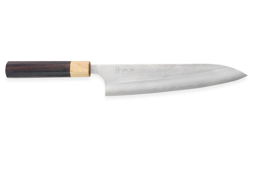 Faca de chef japonesa Yoshimi Kato AS Nashiji 21cm feita à mão