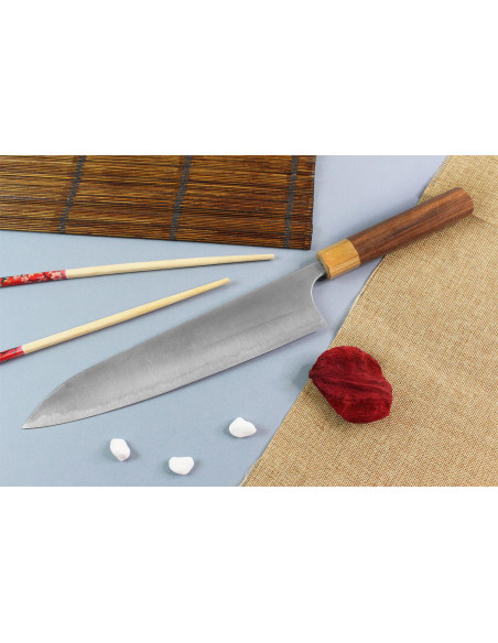 Yoshimi Kato AS Nashiji 24cm handgemaakt Japans koksmes