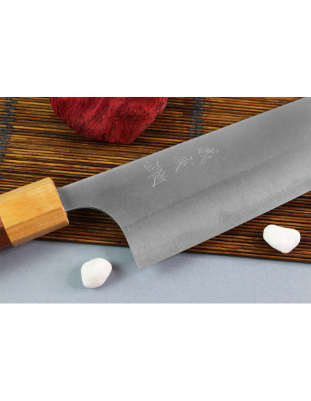 Yoshimi Kato AS Nashiji 24 cm håndlaget japansk kokkekniv