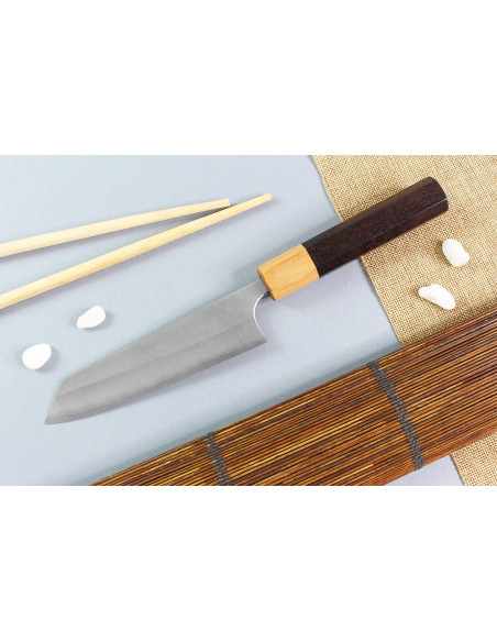 13,5 cm Yoshimi Kato AS Nashiji Coltello ko-bunka giapponese fatto a mano