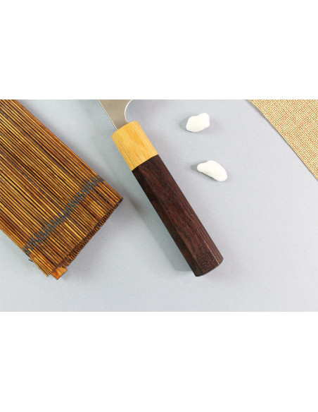 Yoshimi Kato AS Nashiji 13,5cm käsintehty japanilainen ko-bunka veitsi