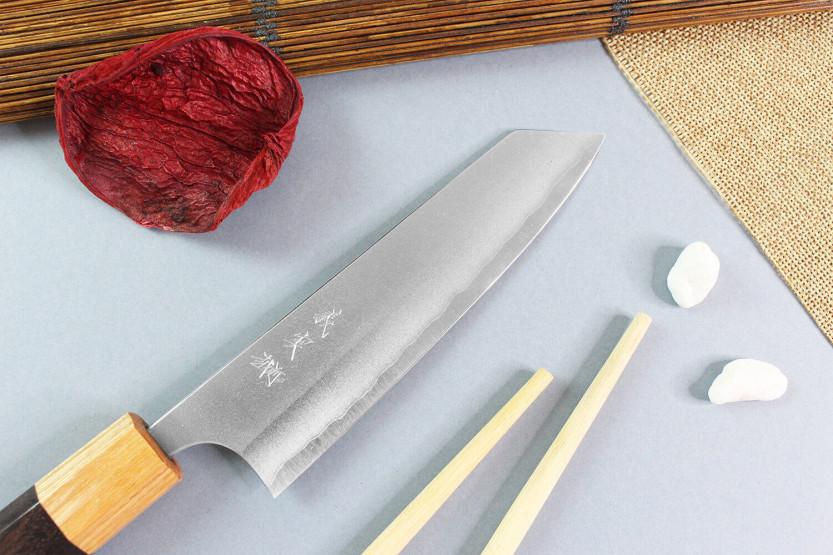 Yoshimi Kato AS Nashiji 13,5 cm håndlavet japansk ko-bunka-kniv