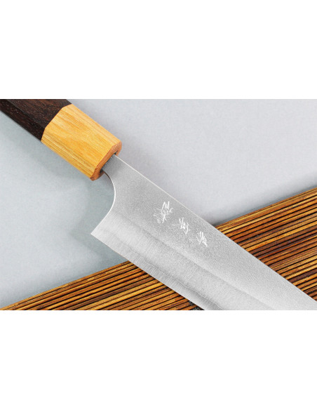 Yoshimi Kato AS Nashiji 13,5cm käsintehty japanilainen ko-bunka veitsi