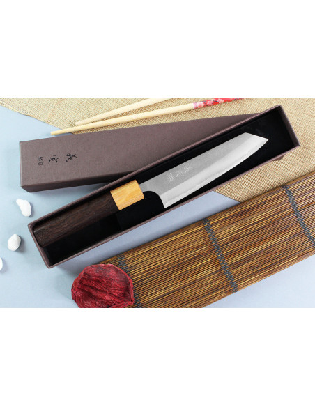 Yoshimi Kato AS Nashiji 13,5 cm håndlavet japansk ko-bunka-kniv