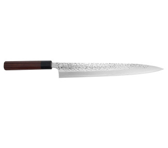 Yu Kurosaki Shizuku 30cm cuchillo japonés martillado sujihiki - acero SG2