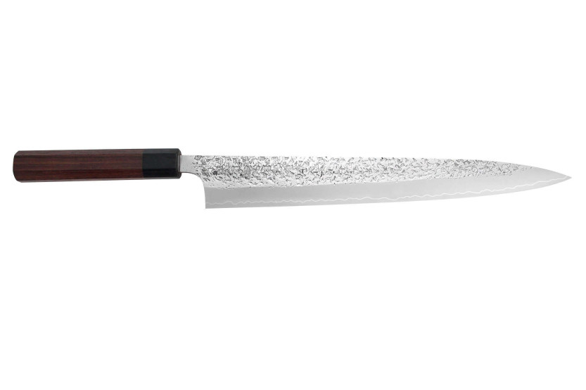 Yu Kurosaki Shizuku 30cm hammered japanese sujihiki knife SG2 steel
