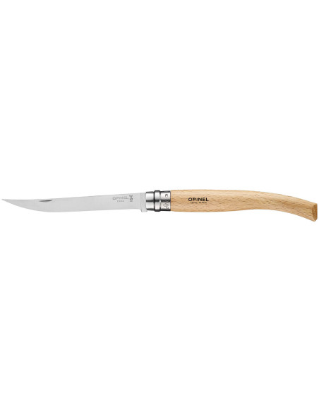 Opinel Effilé n°12 veitsi 12cm pyörivä terä pyökkipuinen kahva