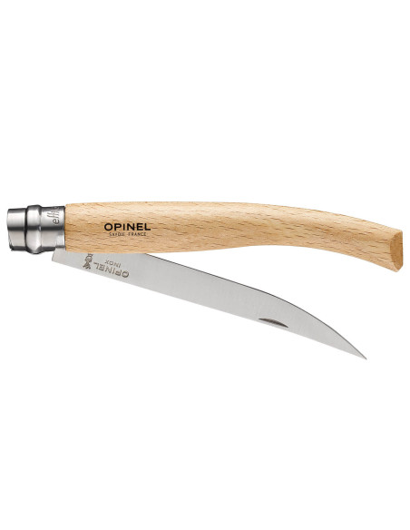 Opinel Effilé n°12 veitsi 12cm pyörivä terä pyökkipuinen kahva