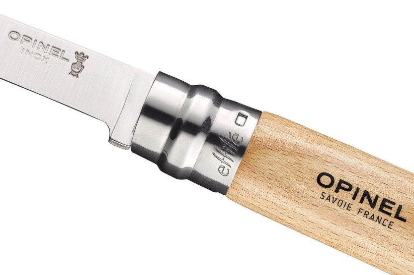 Opinel Effilé n°12 mes 12cm draaibaar lemmet beukenhouten handvat