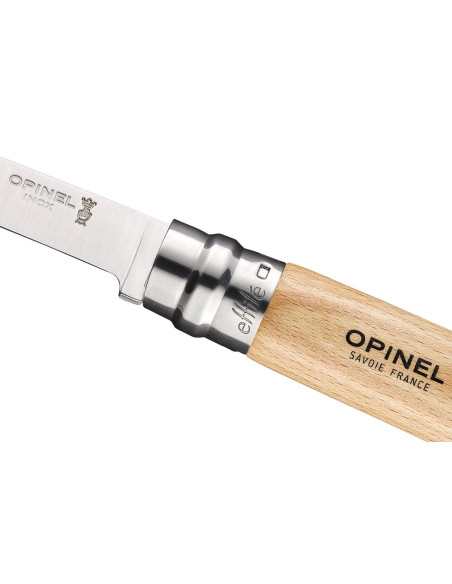 Messer opinel Effilé n°12 Klinge 12cm drehbare Zwinge Griff aus Buchenholz