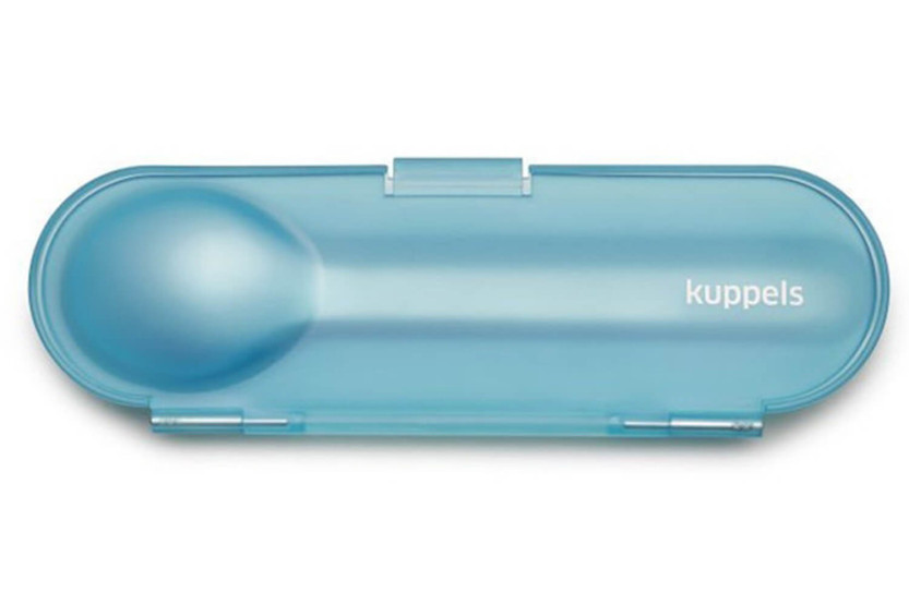 4 peças de Kuppels de aço inoxidável 18/0 Set 2 Go + estojo de arrumação