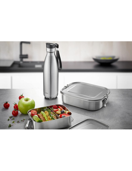 Gourde isotherme en inox Gefu Olimpio argent