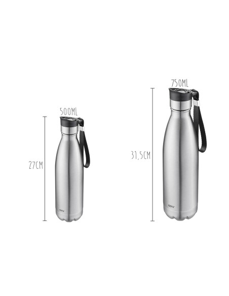 Gourde isotherme en inox Gefu Olimpio argent