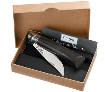 Opinel Luxury Knife N°08 Ebony handle and stainless steel blade