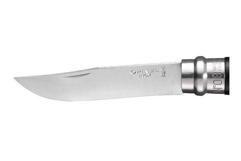 Opinel Luxury Knife N°08 Ebony håndtak og blad i rustfritt stål
