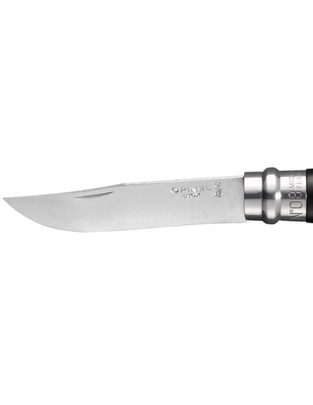 Opinel Luxury Knife N°08 Ebony håndtak og blad i rustfritt stål
