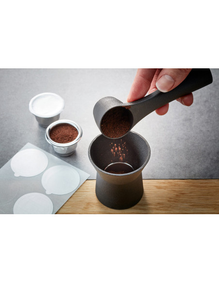 Kit para cápsulas de café reutilizables Gefu Conscio
