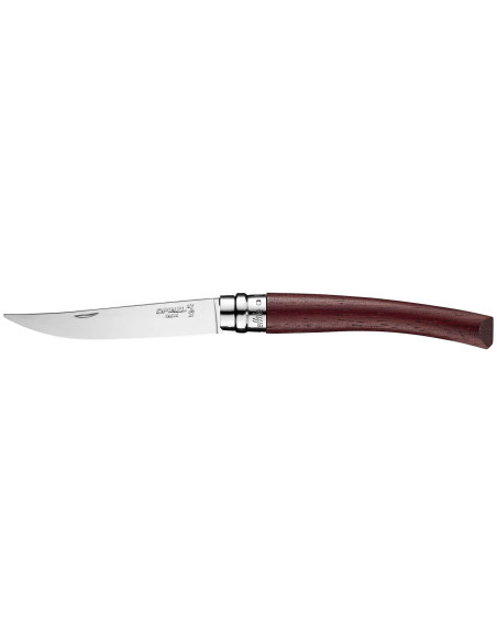 Opinel-Messer Effilé n°10 mit 10 cm Klinge und drehbarer Zwinge, Padouk-Griff