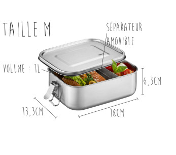 Scatola per il pranzo Gefu Endure en inox - 2 tailles