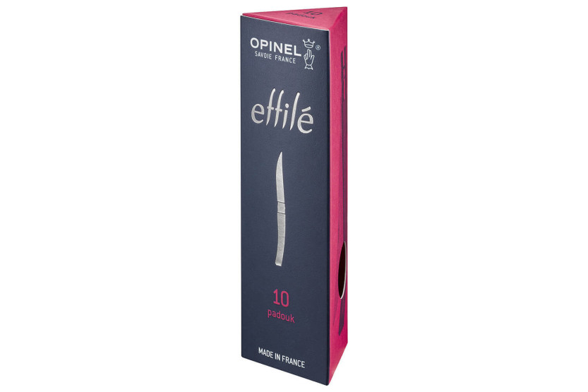 Opinel Effilé n°10 kniv 10cm roterande blad padouk handtag
