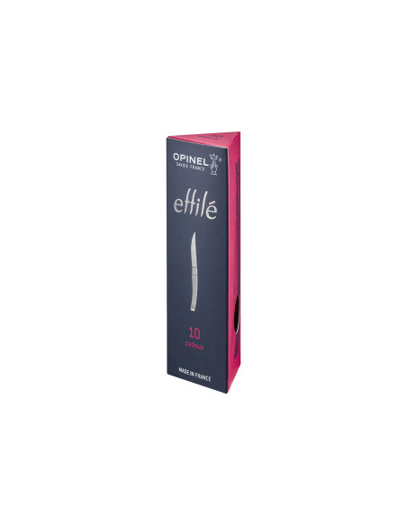 Opinel Effilé n°10 mes 10cm draaibaar lemmet padouk handgreep