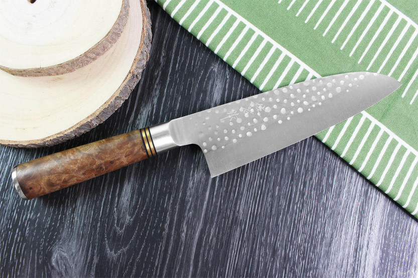Takeshi Saji R2 Tsuchime 16.5cm Japanese santoku knife forged santoku knife