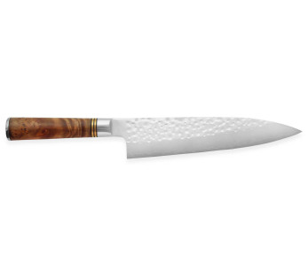 Takeshi Saji R2 Tsuchime Cuchillo de cocinero japonés forjado de 21cm