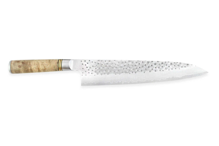 Takeshi Saji R2 Tsuchime 24 cm japansk smedet kokkekniv