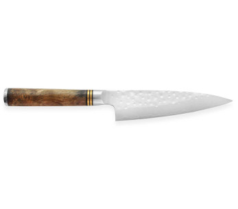 Takeshi Saji R2 Tsuchime cuchillo universal japonés forjado a mano de 13cm