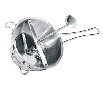 Gefu Flotte Lotte mulino manuale per verdure in acciaio inox con 2 griglie