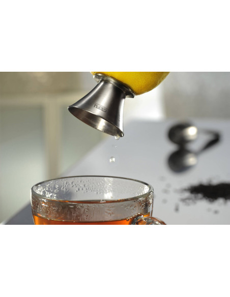 Trompeta para zumo de limón Gefu Citronello totalmente de acero inoxidable