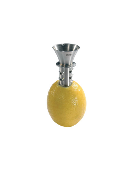 Trompeta para zumo de limón Gefu Citronello totalmente de acero inoxidable
