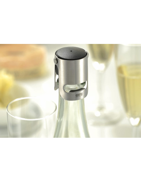 Gefu Sparky hermetischer Champagnerverschluss aus Edelstahl