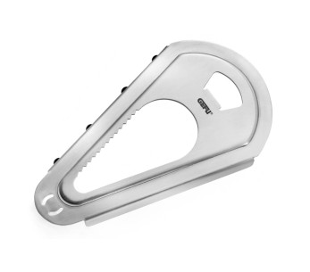 Gefu Pratico 4-in-1 multifunctionele flesopener in roestvrij staal