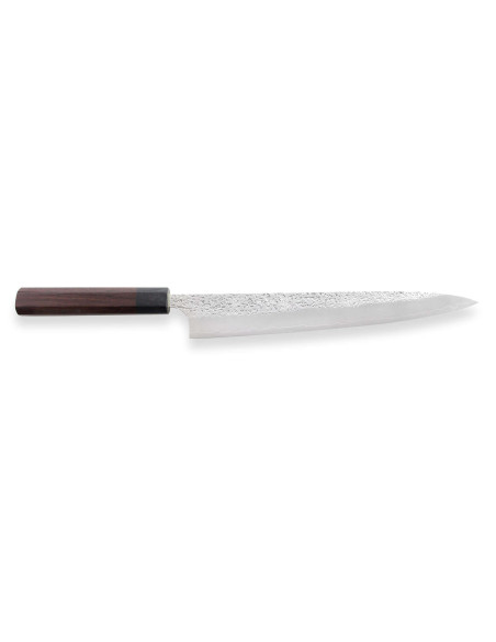 Faca japonesa sujihiki martelada Yu Kurosaki Shizuku 27cm, aço SG2