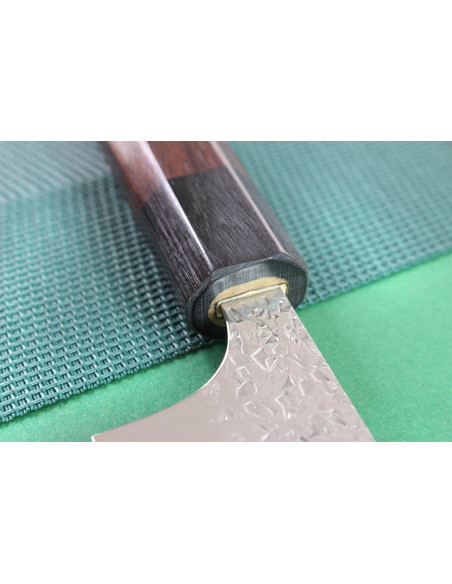 Japanisches Sujihiki Messer Handwerk gehämmert Yu Kurosaki Shizuku 27cm Stahl SG2