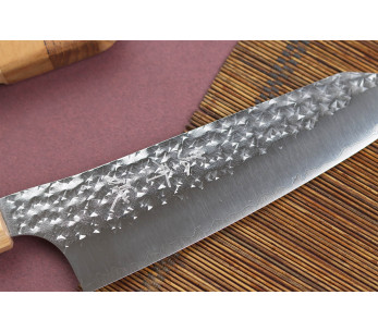Yu Kurosaki senko 16,5 cm SG2 acciaio martellato a mano coltello giapponese bunka 2