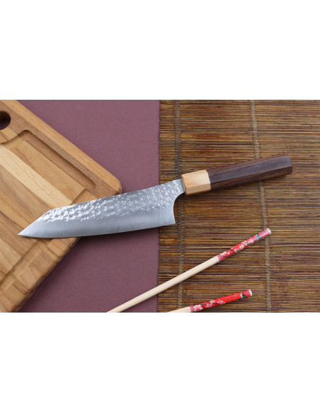 Yu Kurosaki senko 16,5 cm SG2 acciaio martellato a mano coltello giapponese bunka