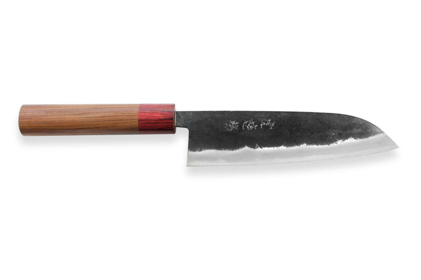 Japanisches handgefertigtes santokumesser Wusaki Yuzo BS2 17cm