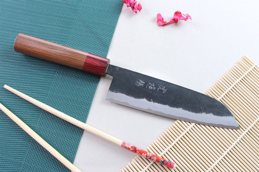 Wusaki Yuzo BS2 17cm handgjord japansk santokukniv