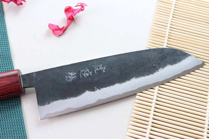 Japanisches handgefertigtes santokumesser Wusaki Yuzo BS2 17cm