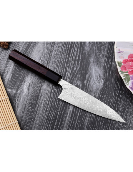 Takeshi Saji R2 Damas 13,5cm handgemaakt Japans universeel mes